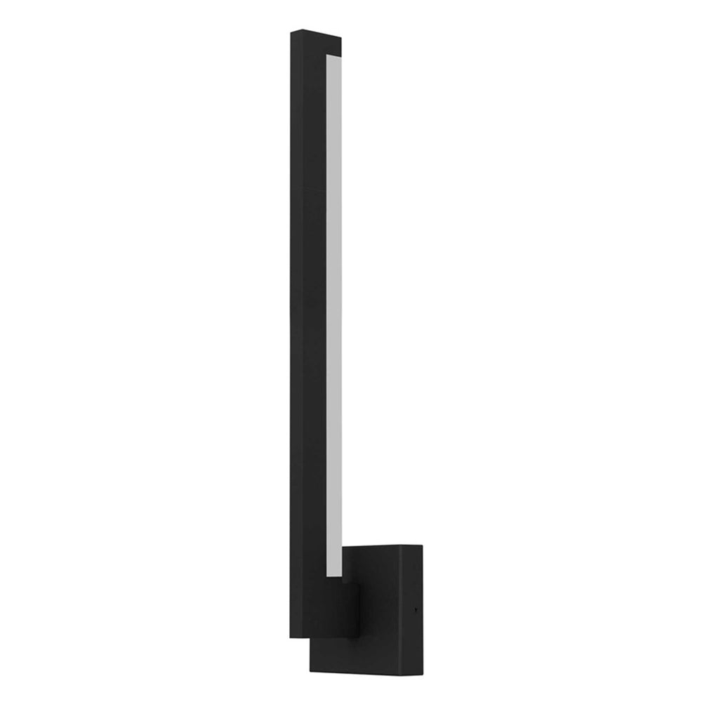 Alteck Lana 24" LED Outdoor Wall Sconce, Sand Black