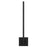 Alteck Lana 24" LED Outdoor Wall Sconce, Sand Black