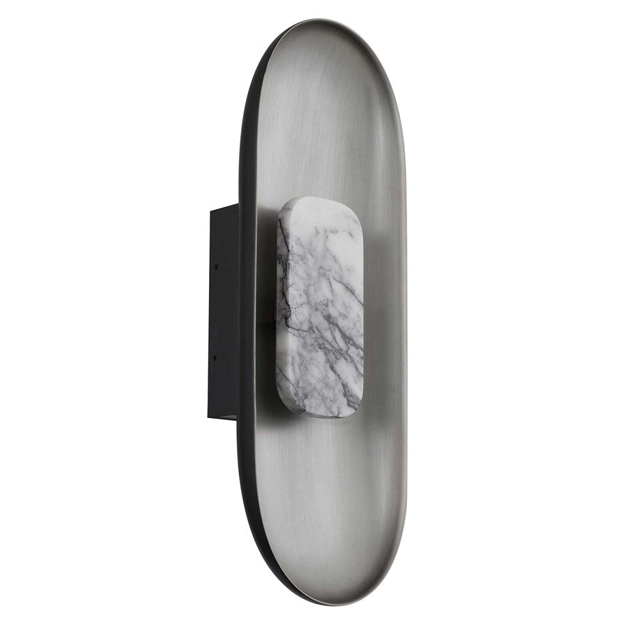 Alteck Marilyn 20" LED Outdoor Sconce, Sand Black BA
