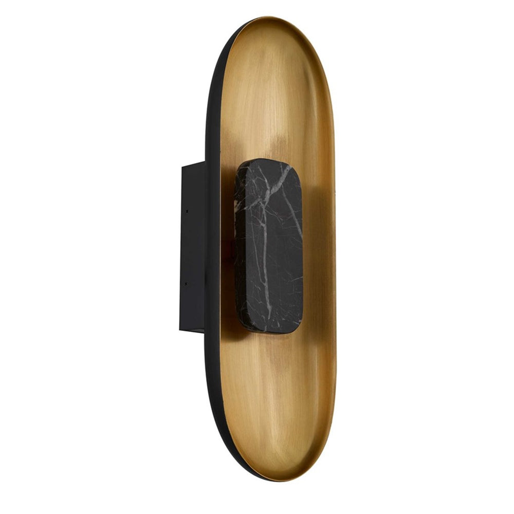Alteck Marilyn 20" LED Outdoor Sconce, Sand Black BB