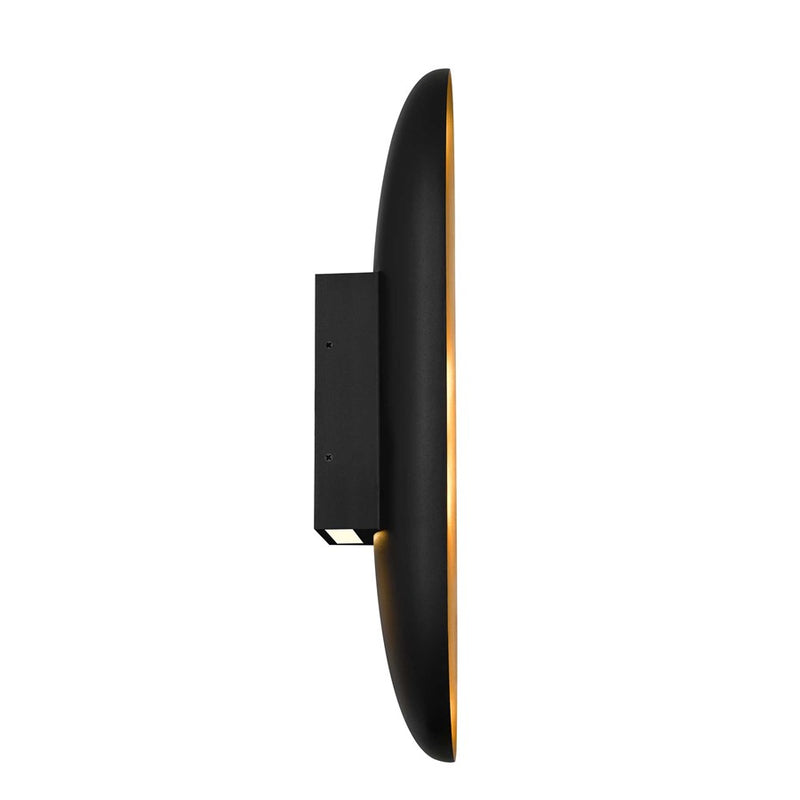 Alteck Marilyn 20in 1-Light Outdoor Sconce | Contemporary Sand Black and Sand Blast Acrylic | Entryway & Patio | 7 x 20 in | Model AW0042-3CCT-W-BK-BB