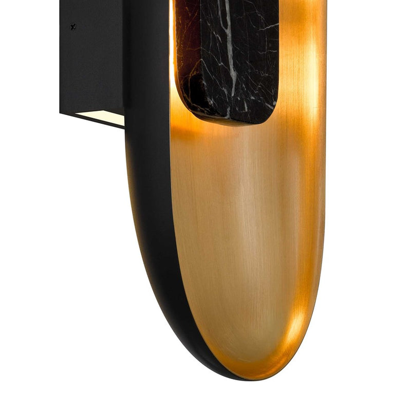 Alteck Marilyn 20in 1-Light Outdoor Sconce | Contemporary Sand Black and Sand Blast Acrylic | Entryway & Patio | 7 x 20 in | Model AW0042-3CCT-W-BK-BB