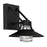 Alteck Radiant 9" LED Outdoor Sconce, Black/Clear, Sand Black