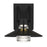 Alteck Radiant 9" LED Outdoor Sconce, Black/Clear, Sand Black