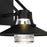 Alteck Radiant 9" LED Outdoor Sconce, Black/Clear, Sand Black