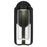 Alteck Clover 12" LED Outdoor Sconce, Black/Clear, Sand Black