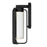 Alteck Clover 12" LED Outdoor Sconce, Black/Clear, Sand Black