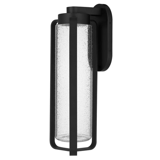 Alteck Clover 22" LED Outdoor Sconce, Black/Clear, Sand Black
