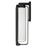Alteck Clover 22" LED Outdoor Sconce, Black/Clear, Sand Black