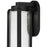 Alteck Clover 22" LED Outdoor Sconce, Black/Clear, Sand Black
