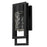 Alteck 2 Step 15" LED Outdoor Sconce, Black/Clear, Sand Black