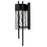 Alteck 2 Step 15" LED Outdoor Sconce, Black/Clear, Sand Black
