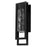 Alteck 2 Step 19" LED Outdoor Sconce, Black/Clear, Sand Black