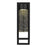 Alteck 2 Step 19" LED Outdoor Sconce, Black/Clear, Sand Black
