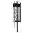 Alteck 2 Step 19" LED Outdoor Sconce, Black/Clear, Sand Black