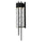 Alteck 2 Step 25" LED Outdoor Sconce, Black/Clear, Sand Black