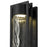 Alteck 2 Step 25" LED Outdoor Sconce, Black/Clear, Sand Black