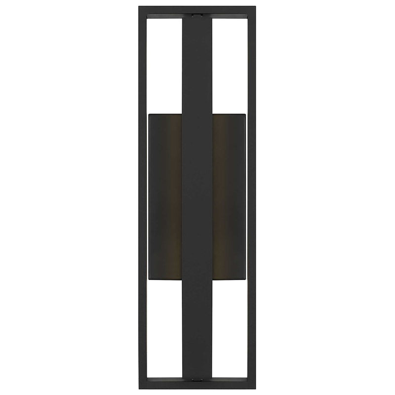 Alteck In/Out 18in 1-Light Outdoor Sconce | Contemporary Sand Black and Frosted Acrylic | Covered Patio & Entryway | Model AW0053-30-W-BK