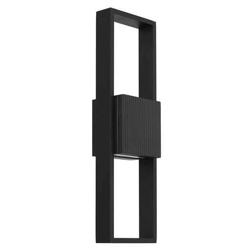 Alteck Miami 18" LED Outdoor Sconce, Black/Sand, Sand Black