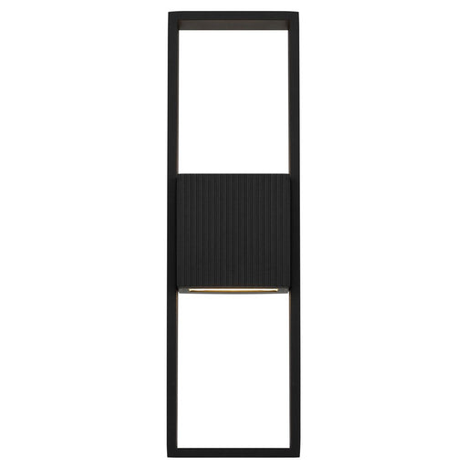 Alteck Miami 18" LED Outdoor Sconce, Black/Sand, Sand Black