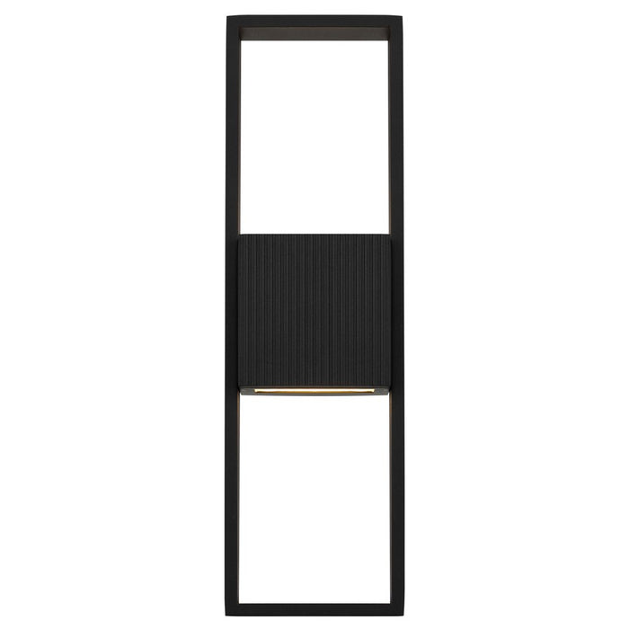 Alteck Miami 18" LED Outdoor Sconce, Black/Sand, Sand Black