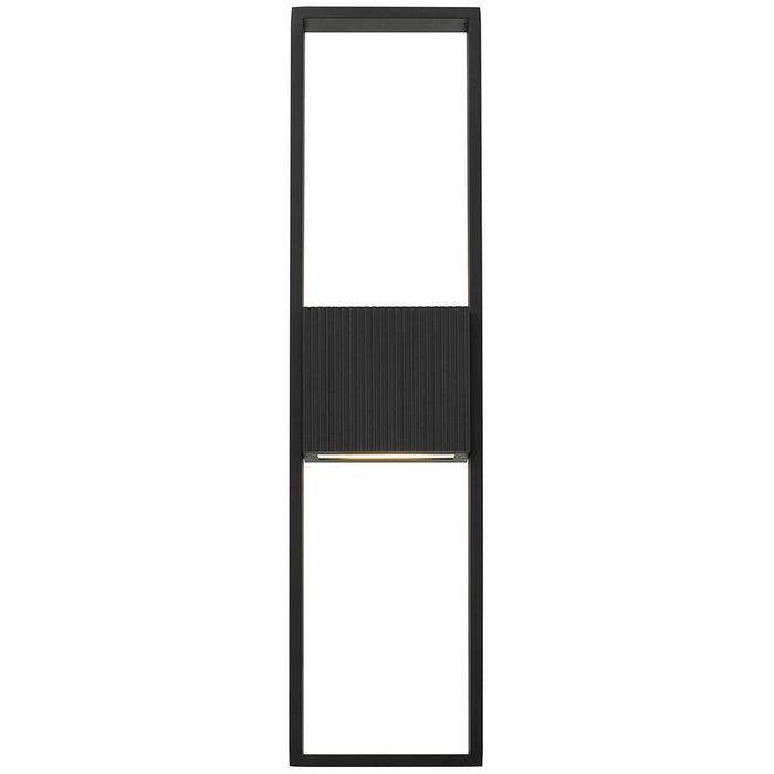 Alteck Miami 24" LED Outdoor Sconce, Black/Sand, Sand Black