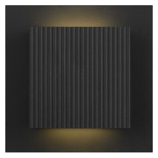 Alteck Miami 8" LED Outdoor Sconce, Black/Sand, Sand Black