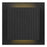 Alteck Miami 6.25" LED Outdoor Wall Sconce, Sand Black