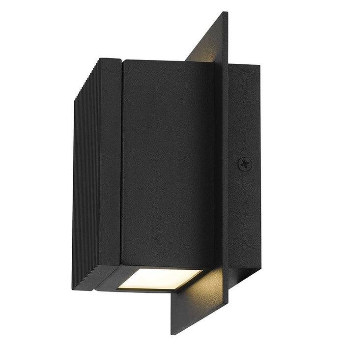 Alteck Miami 6.25" LED Outdoor Wall Sconce, Sand Black