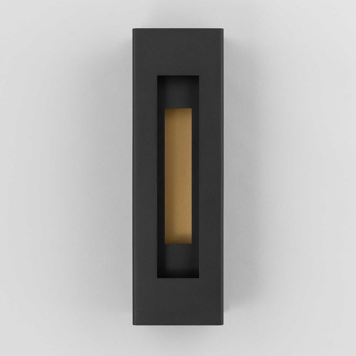 Alteck Layer 18" LED Outdoor Wall Sconce, Sand Black