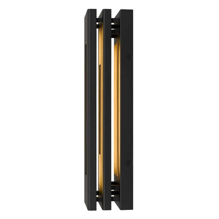Alteck Layer 18" LED Outdoor Wall Sconce, Sand Black