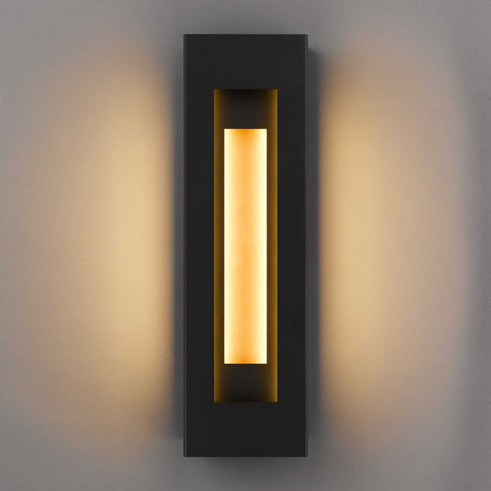 Alteck Layer 22" LED Outdoor Wall Sconce, Sand Black