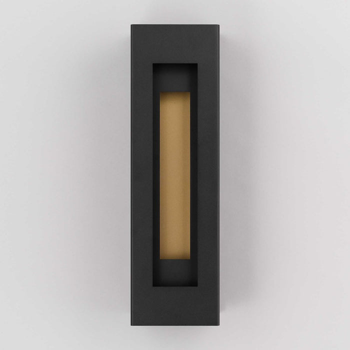 Alteck Layer 22" LED Outdoor Wall Sconce, Sand Black