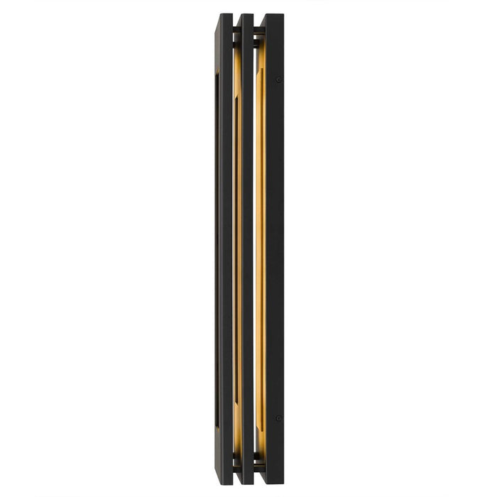 Alteck Layer 30" LED Outdoor Wall Sconce, Sand Black