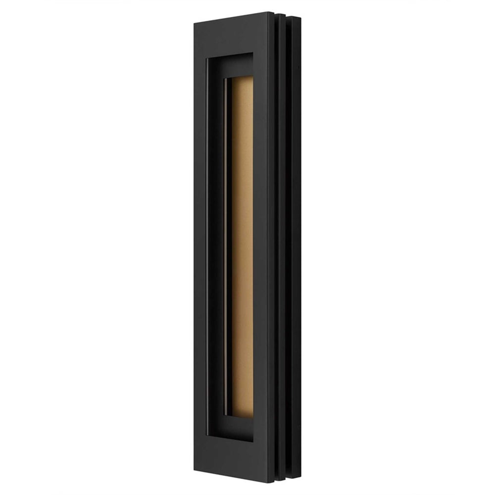 Alteck Layer 38" LED Outdoor Wall Sconce, Sand Black