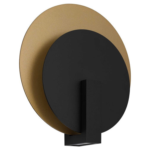 Alteck Eclipse 12.75" LED Outdoor Sconce, Sand Black