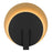 Alteck Eclipse 12.75" LED Outdoor Sconce, Sand Black