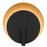 Alteck Eclipse 18.75" LED Outdoor Sconce, Sand Black