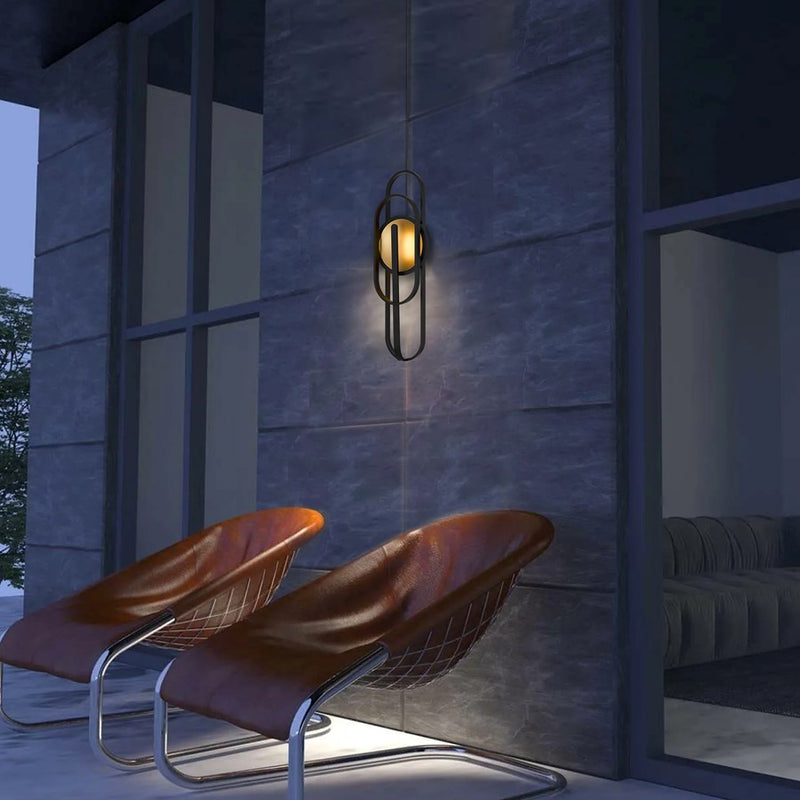 Alteck Raymond 30in LED Outdoor Wall Sconce | Art Deco Sand Black Aluminum and Sand Blast Glass | Entryway & Covered Patio | Model AW0092-3CCT-W-BK