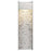 Alteck Terrazzo 20" LED Outdoor Wall Sconce, Brushed Aluminum