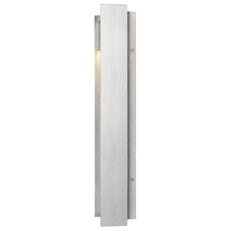 Alteck Terrazzo 20in 1-Light LED Outdoor Wall Sconce | Contemporary Brushed Aluminum and Sand Blast Glass | Entryway & Patio | Model AW0096-3CCT-W-BA
