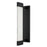 Alteck Solice 20" LED Outdoor Sconce, Black/Clear, Sand Black