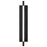 Alteck Solice 20" LED Outdoor Sconce, Black/Clear, Sand Black
