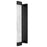 Alteck Solice 26" LED Outdoor Sconce, Black/Clear, Sand Black