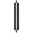 Alteck Solice 26" LED Outdoor Sconce, Black/Clear, Sand Black