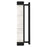 Alteck Solice 26" LED Outdoor Sconce, Black/Clear, Sand Black