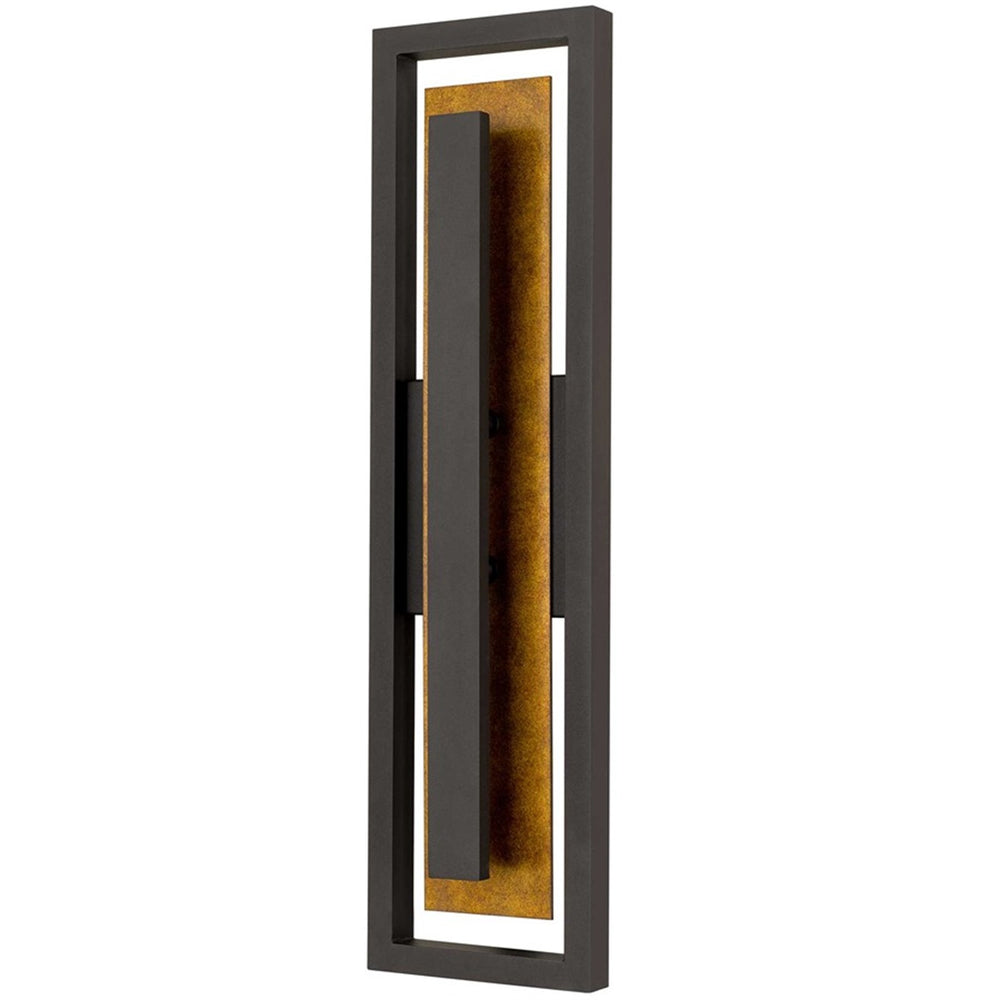 Alteck Panels 26" LED Outdoor Wall Sconce, Dark Bronze