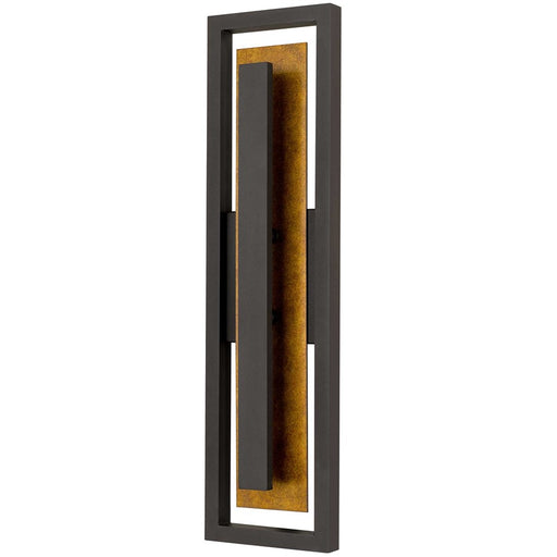 Alteck Panels 26" LED Outdoor Wall Sconce, Dark Bronze - AW0100-3CCT-W-DB