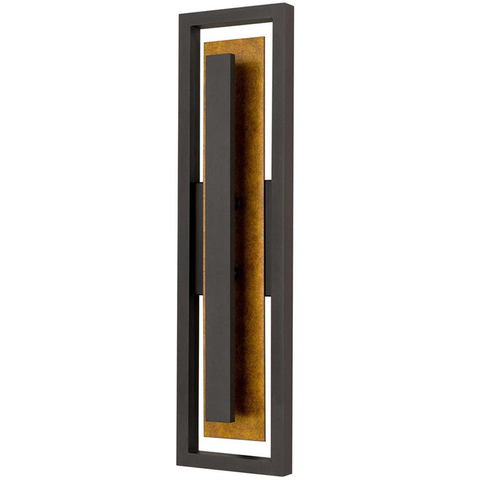 Alteck Panels 26" LED Outdoor Wall Sconce, Dark Bronze
