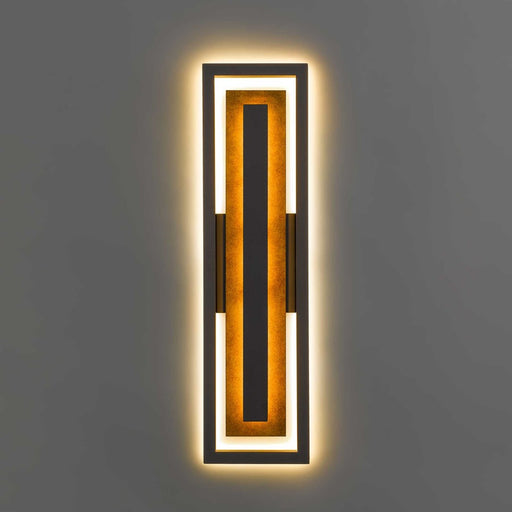 Alteck Panels 26" LED Outdoor Wall Sconce, Dark Bronze
